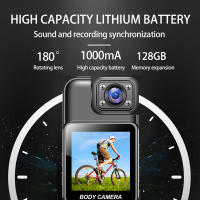 Cámara Mini Portátil HD 4K Wifi Hotspot Con Visión Nocturna DVR Bodycam Digital Para Policía Memoria MicroSD Pantalla Color 1.54 Inch - details 3