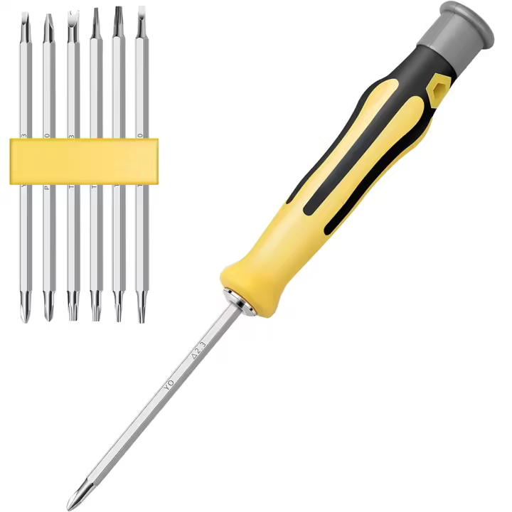 Juego De Destornilladores Mini 12 En 1 Precisión Herramienta De Reparación Con Torx Phillips Slotted Bits Magnéticos Para Cámara Drone Reloj PC - 1