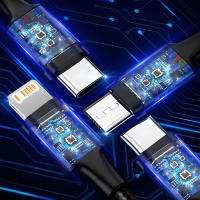Cable De Carga Rápida 4 En 1 Para iPhone 15 14 13Pro Max Mini Y Android Huawei Tipo C Micro USB Braided Cable - details 3