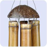 Campanas de viento de bambú, gran sonido, decorativas para jardín y balcón (hy) - details 1