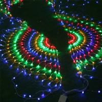 Luces De Hiedra LED Peacock Para Festivales 3.2x0.6M 420 LEDs Red Malla Exterior Decoración De Navidad Y Boda Lámpara De Guirnalda - details 4