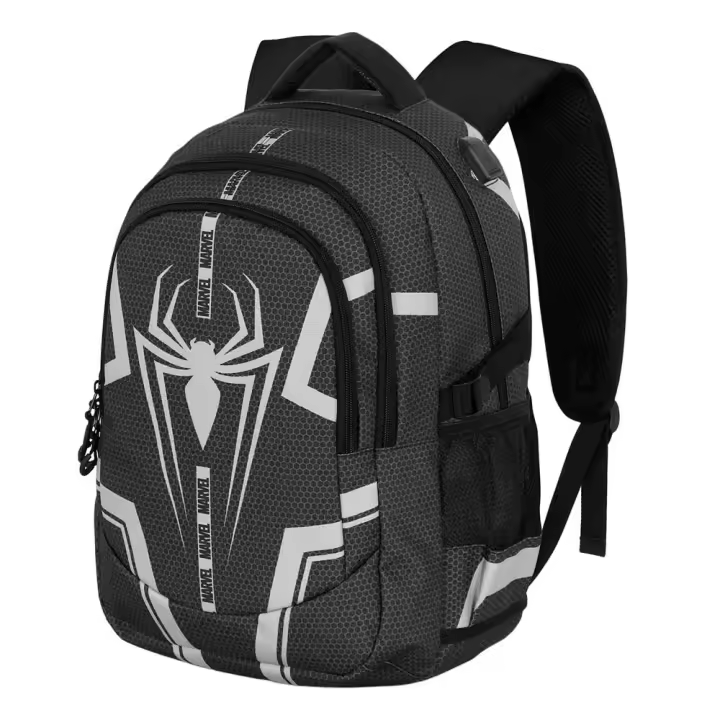 Marvel Spiderman Town Mochila Running PLUS, Negro - 1