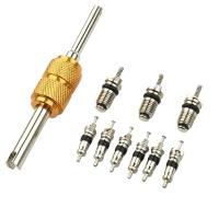 9Pcs R134a Válvula De Aire Acondicionado Para Automóvil + 1 Herramienta De Remoción Para Sistema De A/C Mall/Big Válvula De Aire Acondicionado Tool - details 2