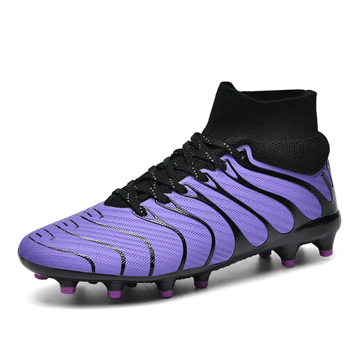 Nuevos Zapatos De Fútbol Para Hombres Zapatillas De Futsal Profesionales Botas De Football No Esmeriladas Transpirables Ultraligeros Deporte Con Cierre De Lazo Material Superior De Microfibra Suela De Goma - 1