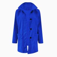 Chaqueta De Lana Para Mujer Con Bolsillos Cuello Lapel Larga Casual Invierno Abrigo Elegante De Color Sólido Talla plus - details 39