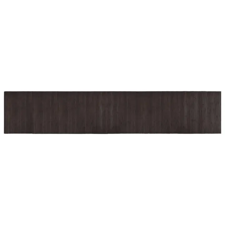 vidaXL Alfombra rectangular bambú 60x300 cm Color Negro,  Natural,  Marrón y mas Alfombras de área  Alfombra de Piso para Sala de Estar Dormitorio Habitación Salón - 1