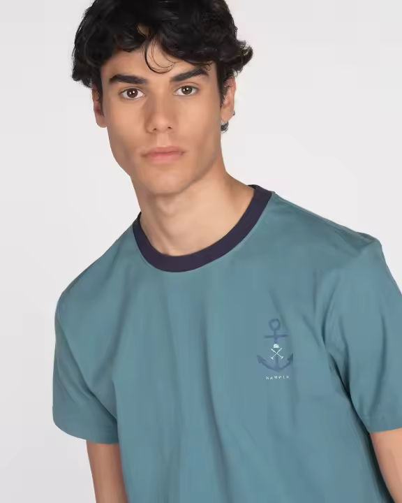 Harper & Neyer Camiseta de Hombre de Algodón Anchor - 1