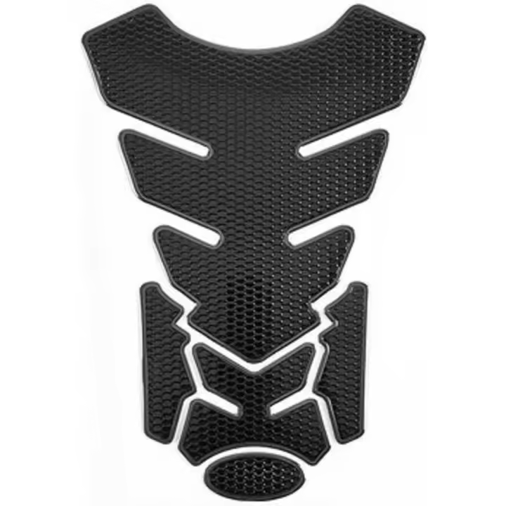 Protección del tanque de la motocicleta, pegatinas de la almohadilla del tanque de combustible, protector de la etiqueta engomada del tanque de la motocicleta, para motocicletas universales, negro (PVC) - 1