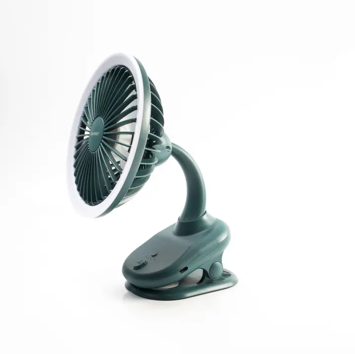 Ventilador Giratorio Portátil de Pinza con Batería Recargable USB Tipo C - 1