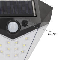 Aktive - Pack 6 Apliques LED solares, 80 lúmenes, sensor de movimiento, 3 intensidades, batería solar, autonomía 6-8 horas, IP44, instalación sin cables - details 4