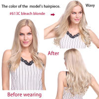 Extensiones De Cabello Sintético BENEHAIR Sin Clip Invisibles Faja De Cabello Invisible Para Mujeres Extensiones De Hairpieces Falsa Cabello Textura Wavy Color Puro Longitud 20 Pulgadas - details 6