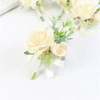 Corsage Rustico Para Novio Y Llavero De Boda Blanco Con Rosa Eucalipto Hiedra Orchidaya Berries Gypsophila Accesorios De Vestimenta Para Bodas Cumpleaños Y Decoración Personal - details 15