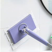 Mopa Portátil Mini Automática Para Papel De Toalla 360° Rotación Herramienta De Limpieza Para Piso Ventanas Eliminación De Polvo Sin Telas - details 1