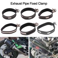 Apoyo De Tubo De Escape Para Motocicleta Universal Aro Fijo Accesorio De Motorbike Correa Soporte De Ancilota De Acero Inoxidable / Fibra De Carbono - details 2