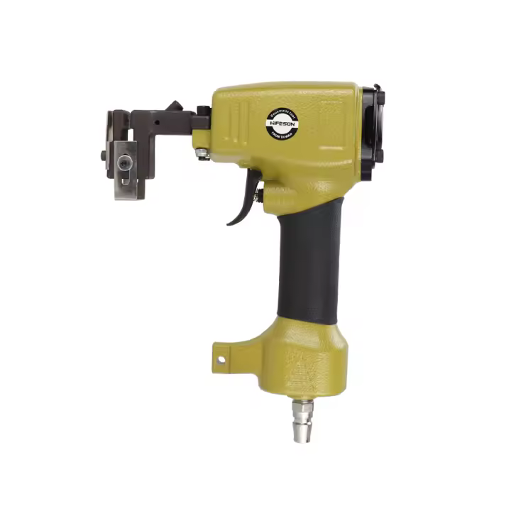 HIFESON Máquina De Perforación Neumática Para Hojas De Acero Luminosas Y Metales Ligeros Palanca De Control De 3.2-6MM Para Publicidad Y Fabricación Comercial - 1