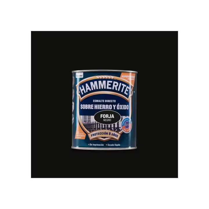Bruguer Esmalte Metálico Hammerite Forja Negro 0.750L - 1