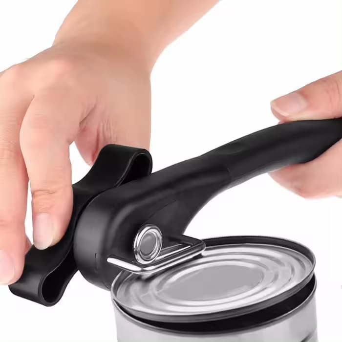 1 abrelatas de Borde Liso popular, abrelatas manual profesional sin esfuerzo. - 1