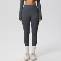 Mallas de beltada Alta para Mujer, pantalones de Yoga, Mallas con bolsillos, Push Up, ropa Deportiva para correr, pantalones de Color sólido - details 25