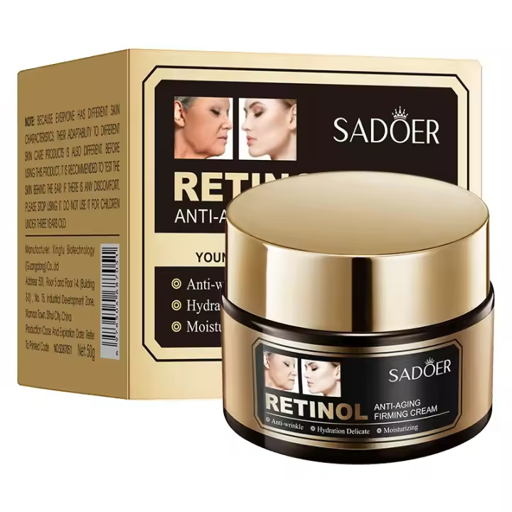 Crema antienvejecimiento SADOER, crema reafirmante antienvejecimiento con retinol, crema hidratante para rejuvenecer la piel - 1