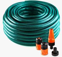 ARISE - Manguera de Jardín Reforzada 1/2" (12 mm) – 10 m / 15 m / 20 m – Set Completo con Boquilla de Riego y Conectores – 3 Capas Antitorsión – Alta Resistencia hasta 20 bar – Ideal para Riego de Plantas, Césped y Limpieza Exterior - details 1