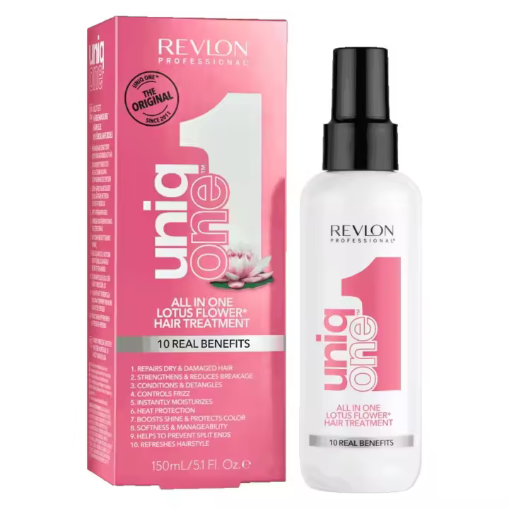 Revlon Uniq One Lotus Hair Treatment 150ml Tratamiento Capilar sin Aclarado Con 10 Beneficios - 1