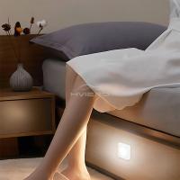 Lámpara Nocturna LED Con Sensor De Movimiento Recargable Para Dormitorio Pasillo Baño Luz De Camilla Iluminación Doméstica USB Operada Por Batería - details 8
