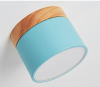 Lámpara De Techo Sólida De Madera Para Entrada Baño Cocina Sala De Estar Iluminación LED Superficie Montada Moderna - details 20