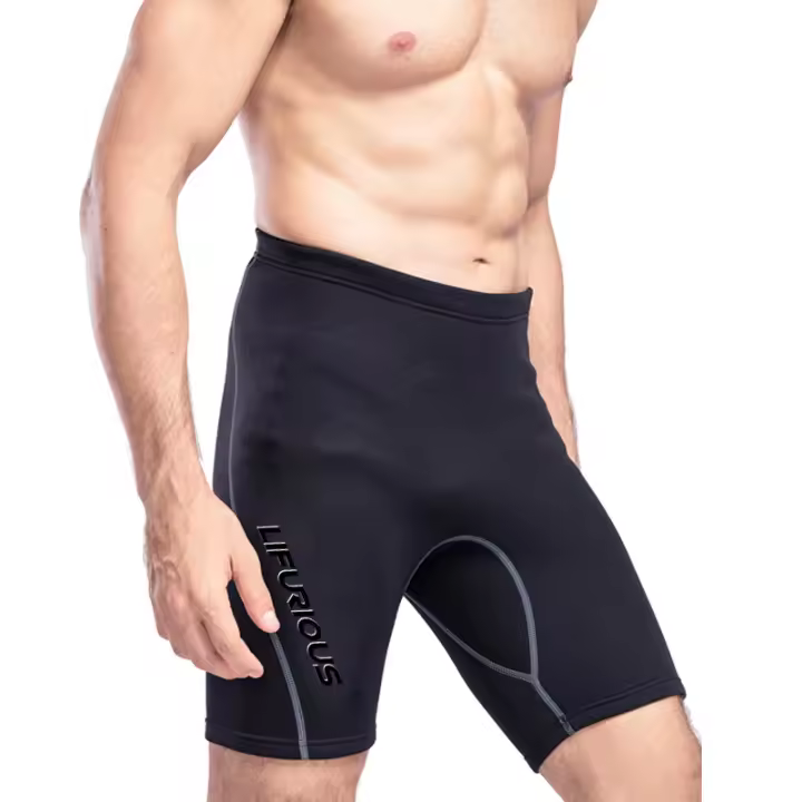 Shorts De Buceo De Neopreno Para Hombre 2mm Pantalones Cortos De Natación Y Surf Estirables Y Cálidos Ideales Para La Playa Y El Buceo - 1