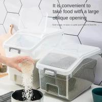 Caja De Almacenamiento De Arroz Grande Dispensador De Granos Jarra De Alimentos Secos Organizador De Cocina Contenedor De Alimentos Para Mascotas - details 3