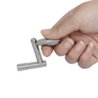 2Pcs Llave De Jazz Z Tipo Para Batería De Tambor Universal Accesorios De Percusión Diseño Espiral Metal Color Plateado - details 1