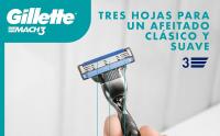 Gillette Mach3 Base Pack de 16 Recambios Para Maquinillas De Afeitar Para Hombre, Cuchillas de Afeitar Con 3 Hojas y Banda Lubricante Para Un Afeitado Suave, Compatible Con Todos Los Mangos Mach3 - details 3