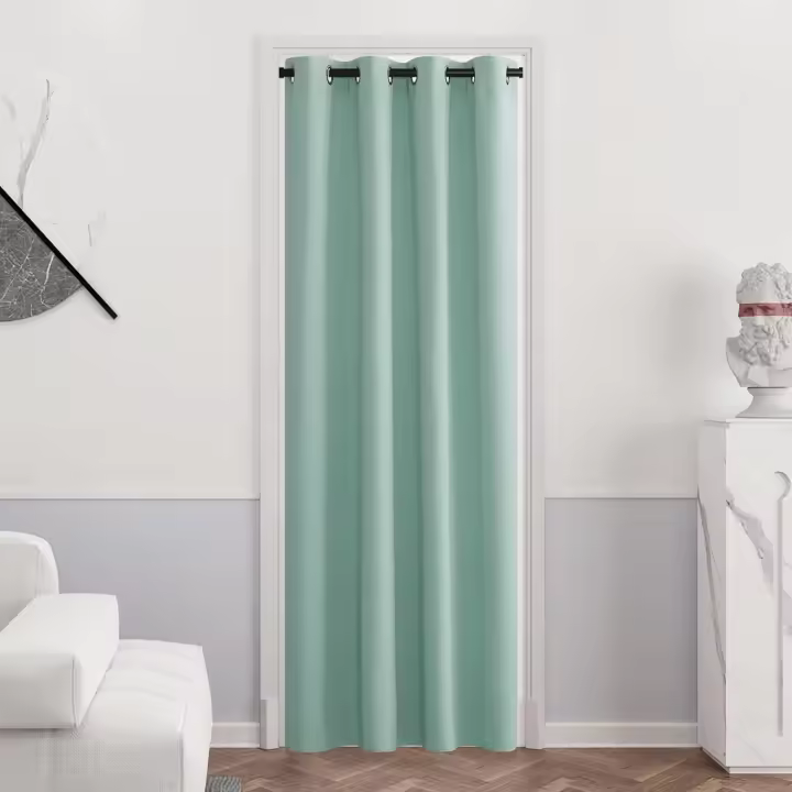 Cortina Dormitorio Opaca 1 Pieza 132x160/183/213/244/274 CM, Ortinas 100% Blackout with Ojales Cortinas,Cortina Anti Luz,Opacas Cortinas - 1