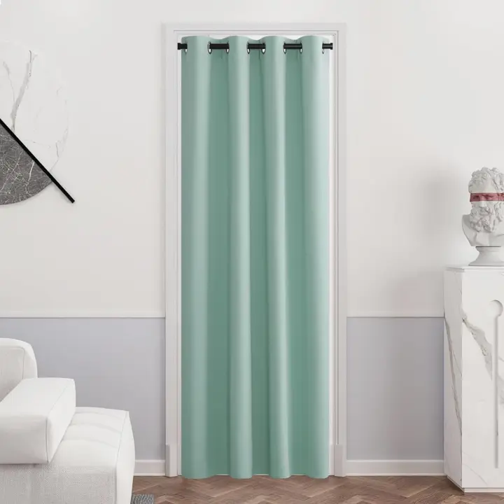 Cortina Dormitorio Opaca 1 Pieza 132x160/183/213/244/274 CM, Ortinas 100% Blackout with Ojales Cortinas,Cortina Anti Luz,Opacas Cortinas - 1