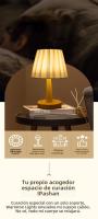 Lámpara De Mesa Nórdica Plegable Con USB 5V Y 220V Luz Nocturna Para Decoración Del Hogar Y Ambiente De Dormitorio - details 1