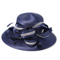 Sombrero Derby Elegante De Navidad Para Mujer Con Plumas Y Diamantes Anversa De Fiesta Casaca De Busto Broche Anversa De Busto - details 11