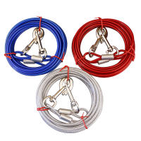 Cable De Atadura Para Perro 3M/5M Con Correa De Acero Inoxidable Para Jardín Y Exterior Resistentes Y Duraderos Para Grandes Perros - details 1