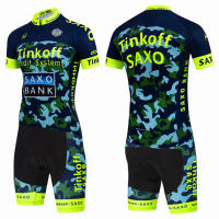 Conjunto De Ciclismo Tinkoff Saxo Bank 2024 Camiseta Transpirable Para Verano Ropa De Montaña Y Triatlón Cierre Completo Manga Corta Material Principal Poliéster - details 6