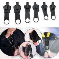 Kit De Reparación De Cremalleras Universal 6pcs Negro Rescate De Cremalleras DIY Con Dientes De Cremallera Nuevos Diseño Para Bricolaje En Bolsas Ropa Y Zapatos - details 1