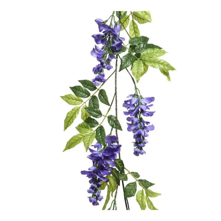 Rama Artificial Wisteria (Glicina) Lila 150cm - 1