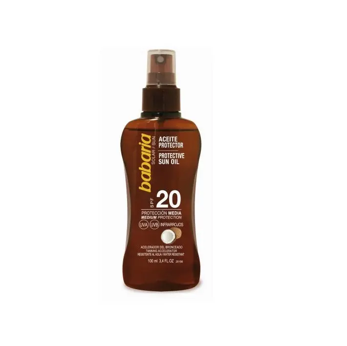 BABARIA ACEITE PROTECTOR SOLAR COCO SPF20 100ML - 1