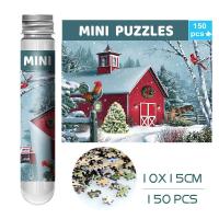 Regalos De Navidad Puzzle Mini Test Tube 150 Piezas Famosas Pinturas Viajes Juego De Rompecabezas Para Familia YC-M - details 22
