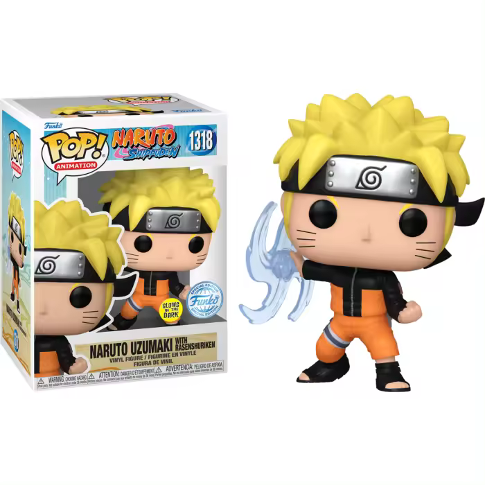 Funko pop Naruto Uzumaki with Rasenshuriken Glows in the dark 1318 Naruto Shippuden - 1