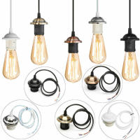 Soporte De Bombilla Vintage Edison E27 Para Luz De Techo Pendente Decoración Retro En Casa Fuente De Energía AC 220V - details 9
