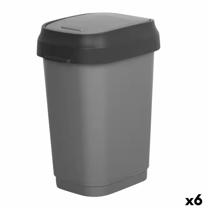 Cubo de basura Curver Gris oscuro Plástico 35 L (6 Unidades) - 1