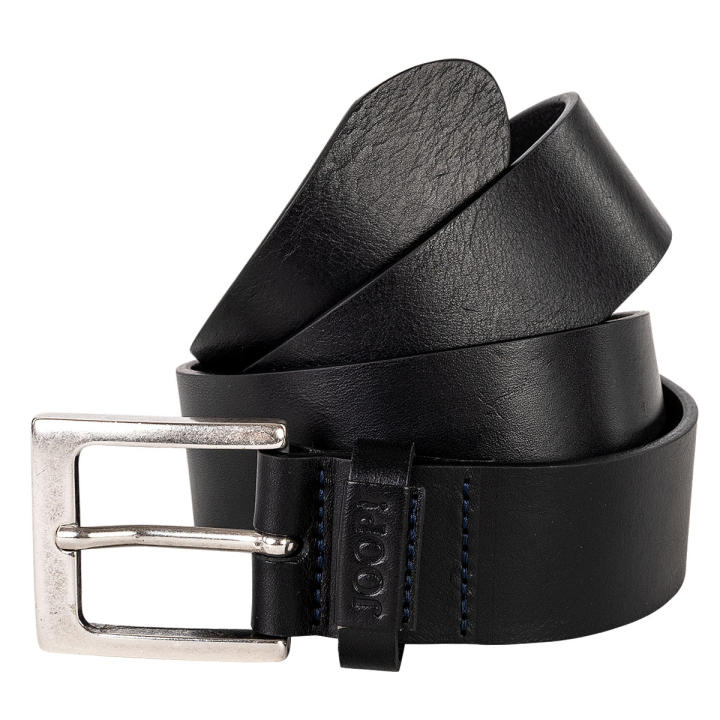Joop! Cintura Casual 7514 In Pelle Uomo – Larghezza 4 Cm, Fibbia Ad Ardiglione Vintage, Colore Scuro