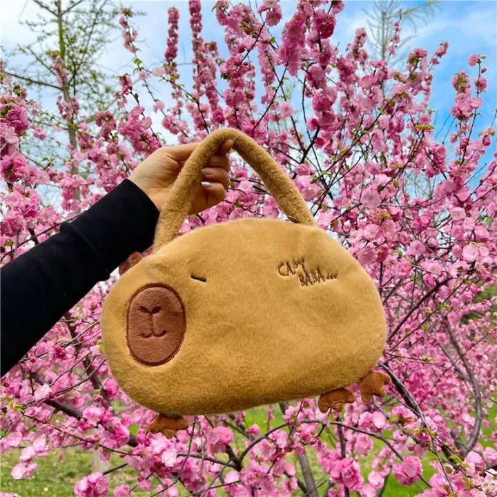 Mochila De Peluche Capybara Kawaii Moda Muñeco De Peluche Bolsa Infantil Mochila De Hombro Mini Bolsa Para Regalos Para Novia - 1