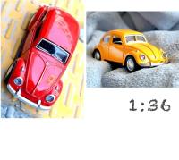 Coche De Acción Para Niños Modelo Vintage De Luna Con Puertas Abatibles En Metal Regalo Para Niños Juguete De Coche De Aluminio - details 10