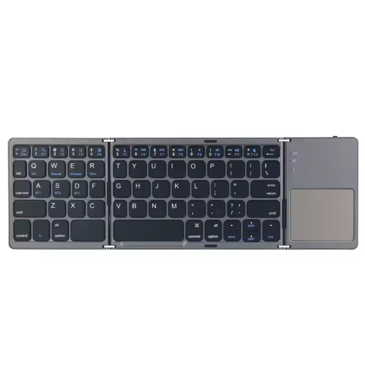 Teclado Plegable Inalámbrico B033 Para Oficina De Computadora, Silencioso Y Ultradelgado, Con Touchpad, Muy Adecuado Para Sistemas Android/IOS/Windows/Mac Y Otros - 1