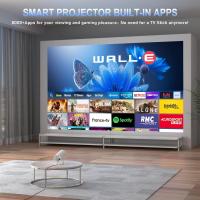 Mini Proyector 1080P Ultra HD, WiFi 6 y Bluetooth 5.0, Más de 4000 Apps Incluyendo Netflix, Proyector LED Portátil con 2+16 GB y Proyección Óptima a 1,68 m - details 1