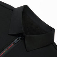 Camisa Polo De Manga Larga Para Hombre En Color Sólido Moda Casual Top Polyester Transversal De Cuatro Estaciones - details 14
